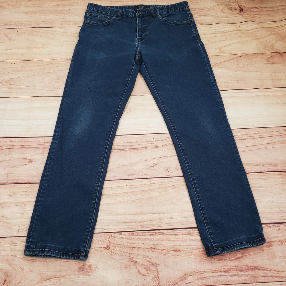 RW&CO Jeans Mens 32x32 Blue Straight Fit Denim Dark Wash Casual Denim Adult